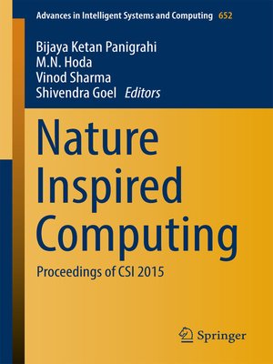 cover image of Nature Inspired Computing